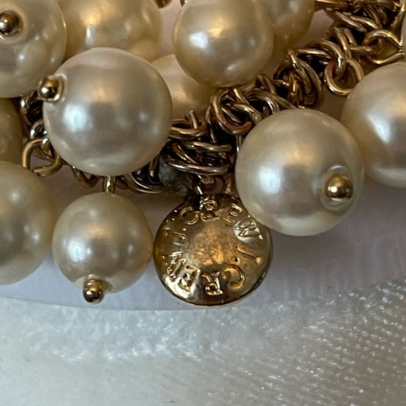 J. Crew Nude Faux Pearl Bauble Stretch Bracelet - Picture 4 of 4
